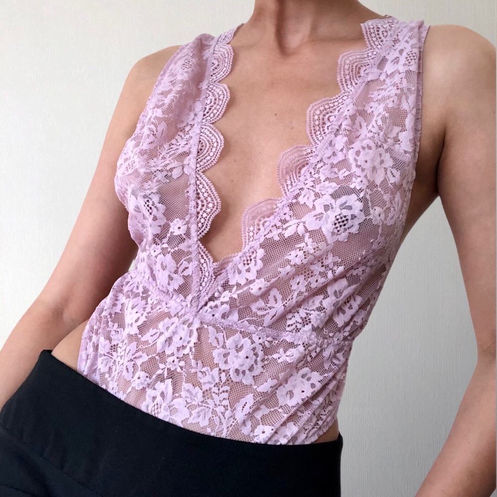 BOGOFREE Y2K Lace Bodysuit